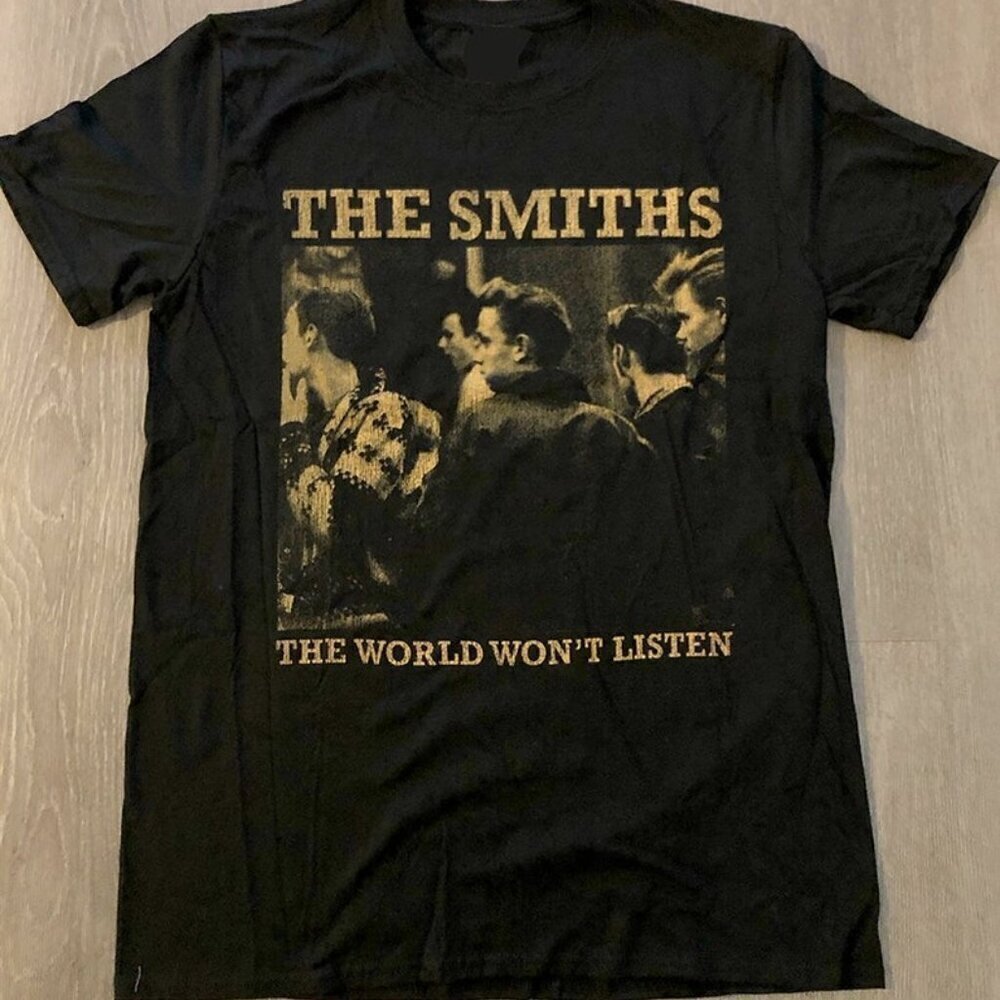 The Smiths The World Wont Listen Band Tee Music Fan Graphic Unisex Shirt Top